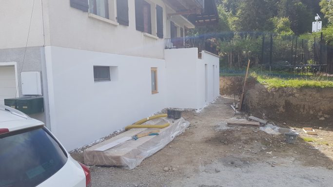 Apres application enduit rez de chausse